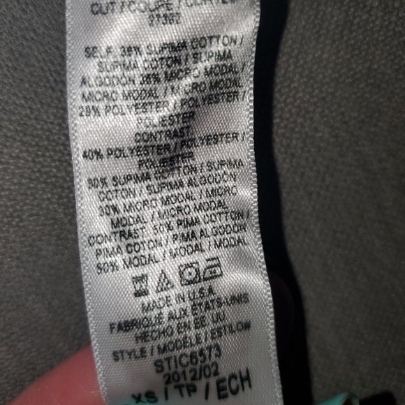 Splendid white with blue stripes top - XS - lightly used - Picture 7 of 7